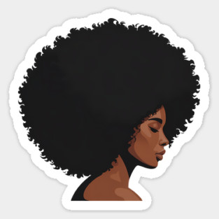 Afro Woman Illustration African Pride Magnet