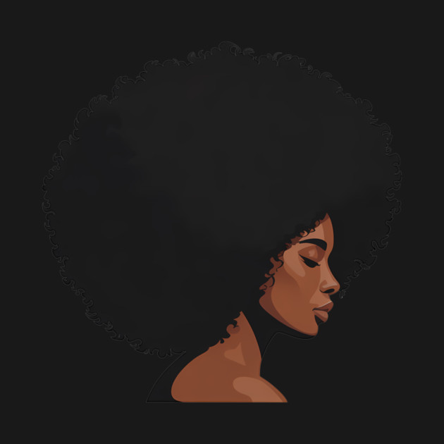 Afro Woman Illustration African Pride by Adwoa's Store