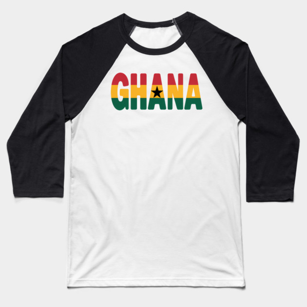 Ghana Travel Flag Colors Ghanaian Pride Baseball T-Shirt by Adwoa's Store