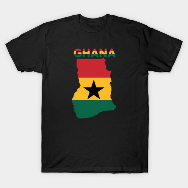 Ghana Flag Colors Ghanaian Pride T-Shirt by Adwoa's Store