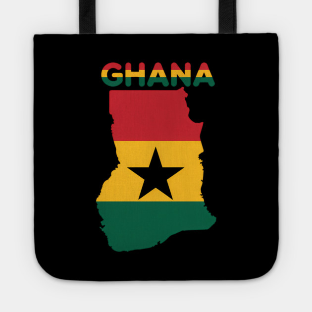 Ghana Flag Colors Ghanaian Pride Tote by Adwoa's Store