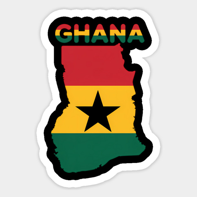 Ghana Flag Colors Ghanaian Pride Magnet by Adwoa's Store