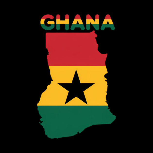 Ghana Flag Colors Ghanaian Pride by Adwoa's Store