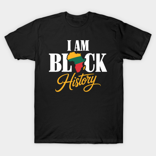 Black Pride I Am Black History Culture T-Shirt by Adwoa's Store