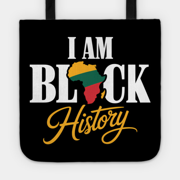 Black Pride I Am Black History Culture Tote by Adwoa's Store