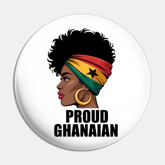 Proud Ghanaian Pin by Adwoa's Store