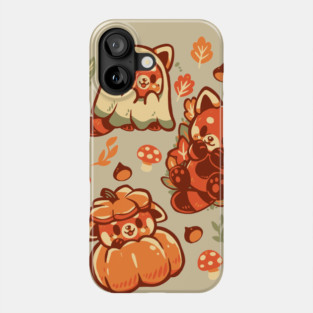 Red Panda Autumn Time Phone Case