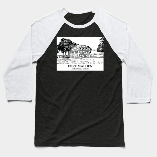 Fort Malden - Amherstburg ON Baseball T-Shirt by Lakeric