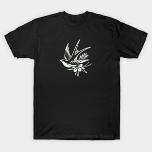 Traditional tattoo swallow bird T-Shirt