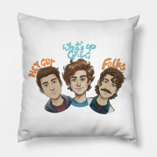danny gonzalez, drew gooden, kurtis conner. hey guy, folk, what's up greg funny design Pillow