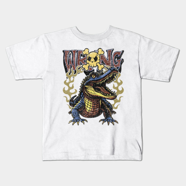 Wrong Gator Kids T-Shirt by Wrongteeshirt