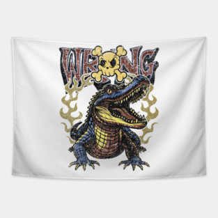 Wrong Gator Tapestry