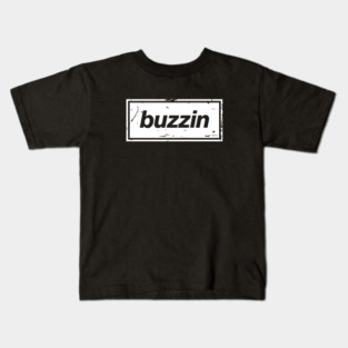 Buzzin – Manchester Manc Slang Oasis Style Britpop White Kids T-Shirt