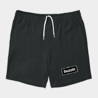 Buzzin – Manchester Manc Slang Oasis Style Britpop Black Shorts