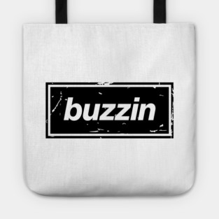 Buzzin – Manchester Manc Slang Oasis Style Britpop Black Tote
