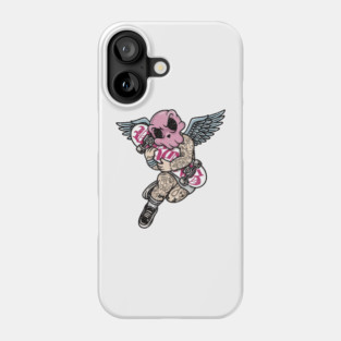 Tattooed Skateboard Cherub Phone Case