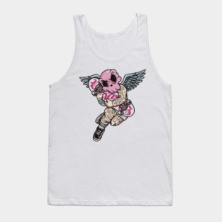Tattooed Skateboard Cherub Tank Top