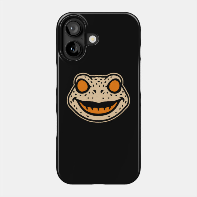 Retro Toad Face Halloween Graphic | Spooky Frog Artwork Phone Case by MakerMind8.2
