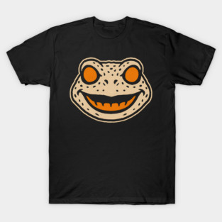 Retro Toad Face Halloween Graphic | Spooky Frog Artwork T-Shirt