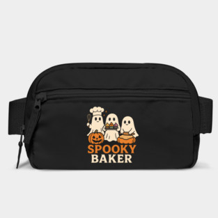 Spooky Baker Ghosts Halloween Graphic | Retro Baking Artwork Bag