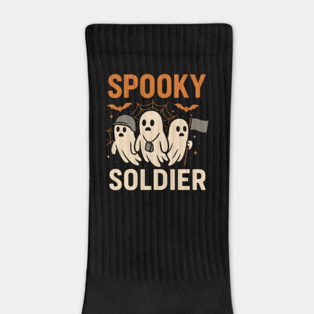 Spooky Soldier Ghosts Halloween Graphic | Retro Army Artwork by MakerMind8.2