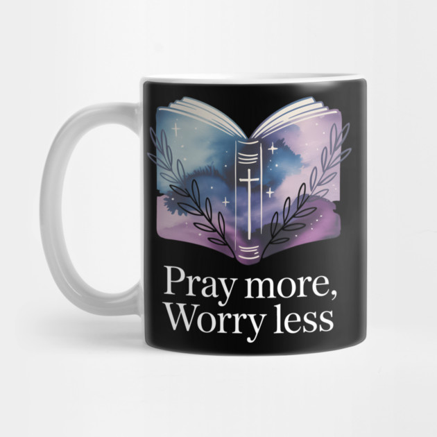 Pray More Worry Less Christian Gift by Alex's Store 23