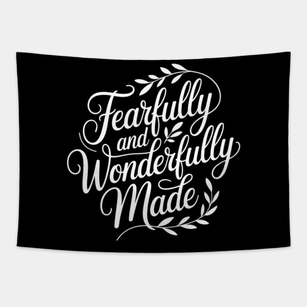 Fearfully & Wonderfully Made Christian Gift Tapestry by Alex's Store 23
