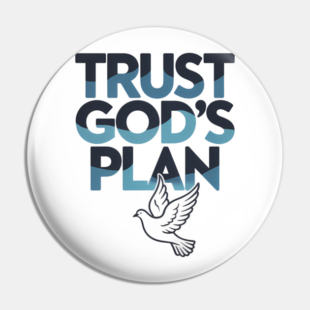 Trust God's Plan Christian Gift Pin by Alex's Store 23