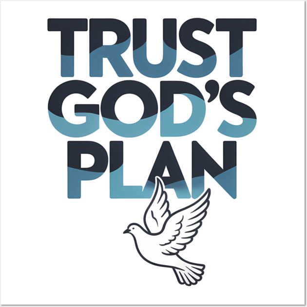 Trust God's Plan Christian Gift Wall Art by Alex's Store 23