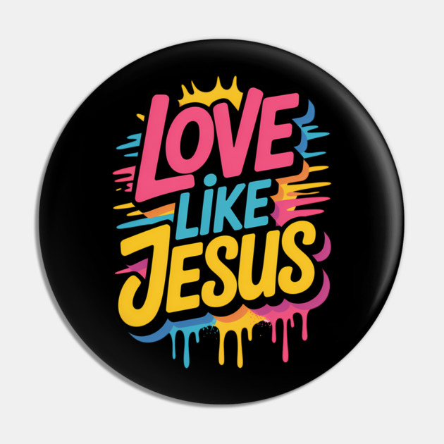 Love Like Jesus Christian Gift Pin by Alex's Store 23