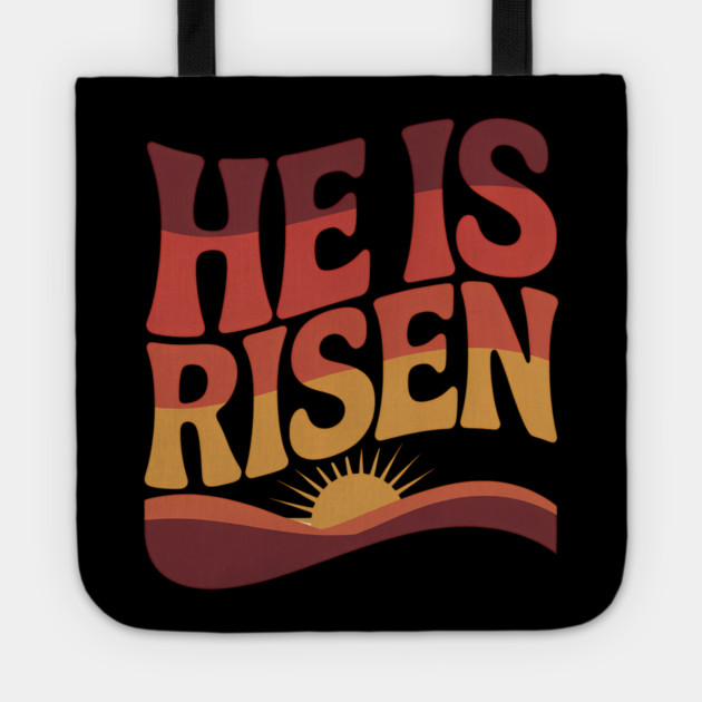He Is Risen Christian Gift Tote by Alex's Store 23