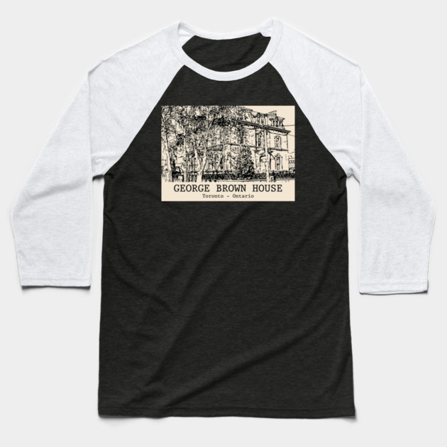 George Brown House - Toronto ON Baseball T-Shirt by Lakeric