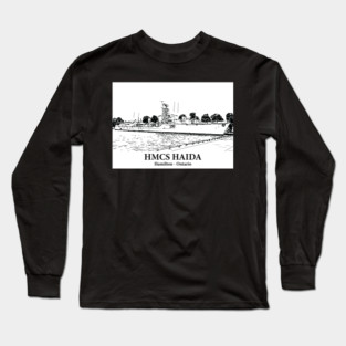HMCS Haida - Hamilton ON Long Sleeve T-Shirt