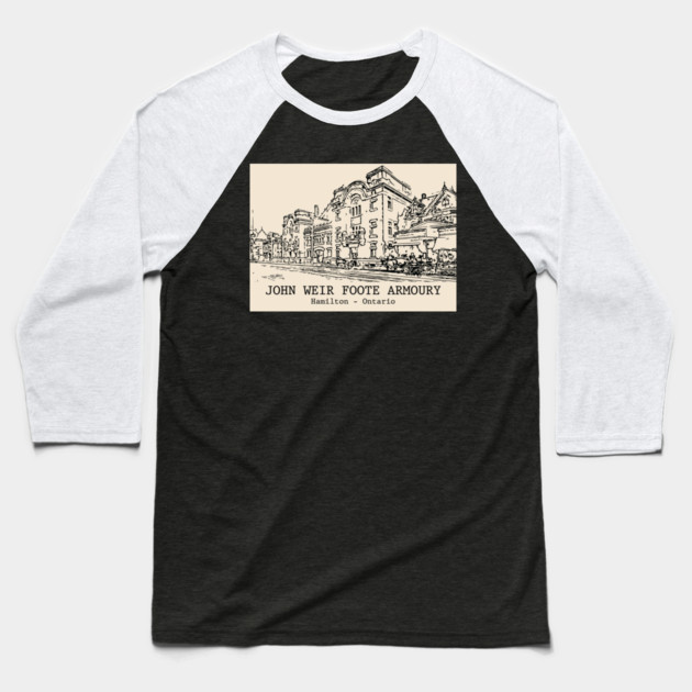 John Weir Foote Armoury - Hamilton ON Baseball T-Shirt by Lakeric