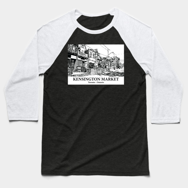 Kensington Market - Toronto ON Baseball T-Shirt by Lakeric
