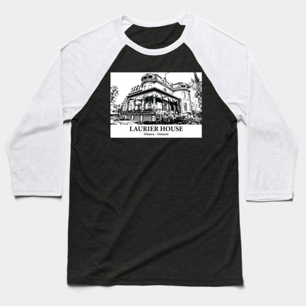 Laurier House - Ottawa ON Baseball T-Shirt by Lakeric