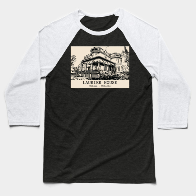 Laurier House - Ottawa ON Baseball T-Shirt by Lakeric