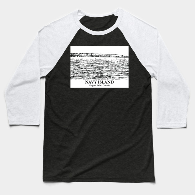 Navy Island - Niagara Falls ON Baseball T-Shirt by Lakeric