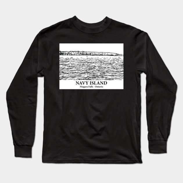 Navy Island - Niagara Falls ON Long Sleeve T-Shirt by Lakeric