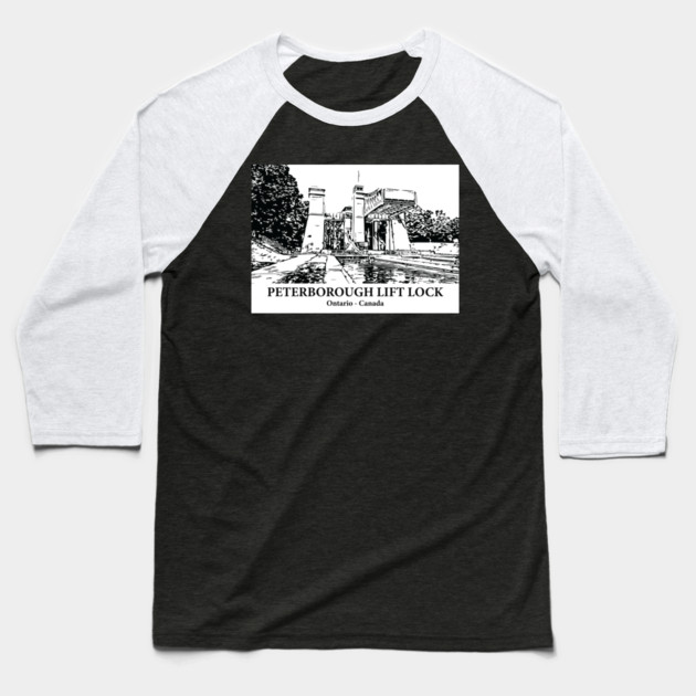 Peterborough Lift Lock - Ontario Baseball T-Shirt by Lakeric