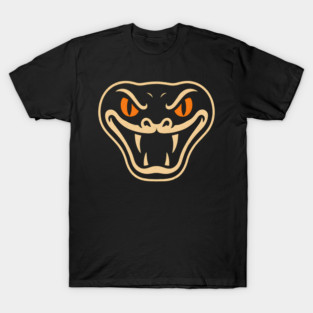 Spooky Snake Face Halloween Artwork Gift T-Shirt