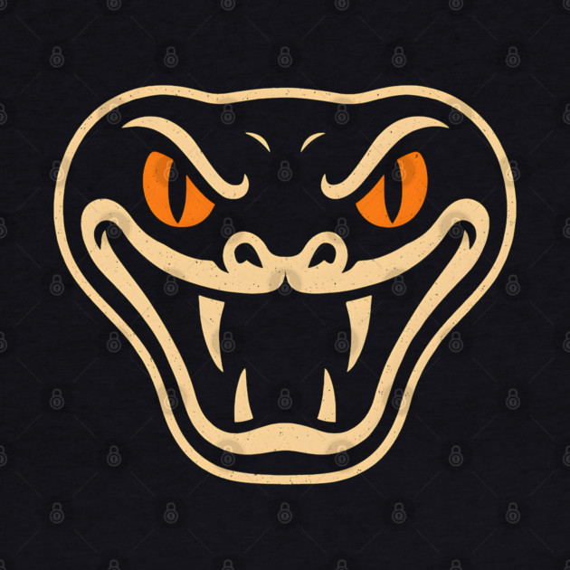 Spooky Snake Face Halloween Artwork Gift by MakerMind8.2