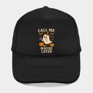 Call Me Maybe Later Ghost Halloween Phone Graphic Gift Hat