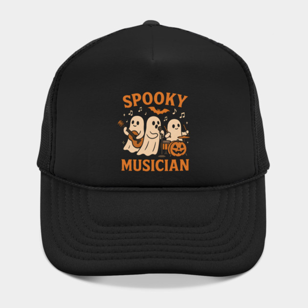 Spooky Musician Ghost Band Halloween Graphic Gift by MakerMind8.2