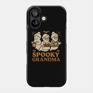 Spooky Grandma Ghost Halloween Graphic Gift Phone Case
