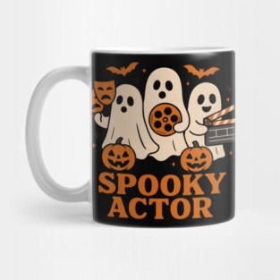 Spooky Actor Ghost Halloween Theater Graphic Gift Mug