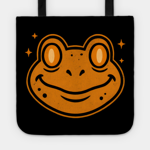 Spooky Frog Face Halloween Artwork Gift Tote by MakerMind8.2