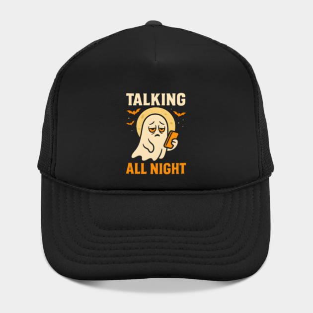 Talking All Night Ghost Halloween Graphic Gift by MakerMind8.2