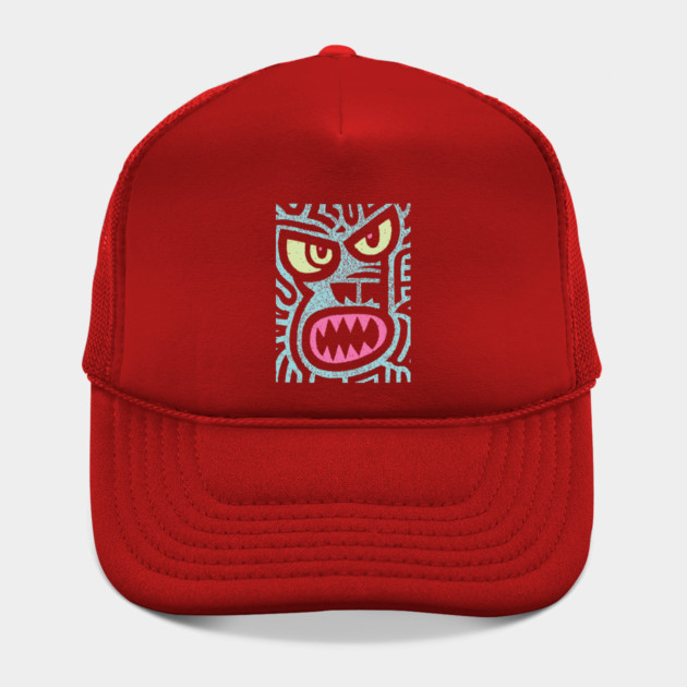 Angry Tiki Monster | Primal Grunge Graphic by TuncGK