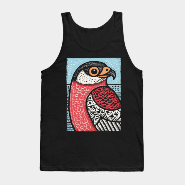 Majestic Hawk Portrait | Horus Inspired Bird of Prey Tank Top by TuncGK